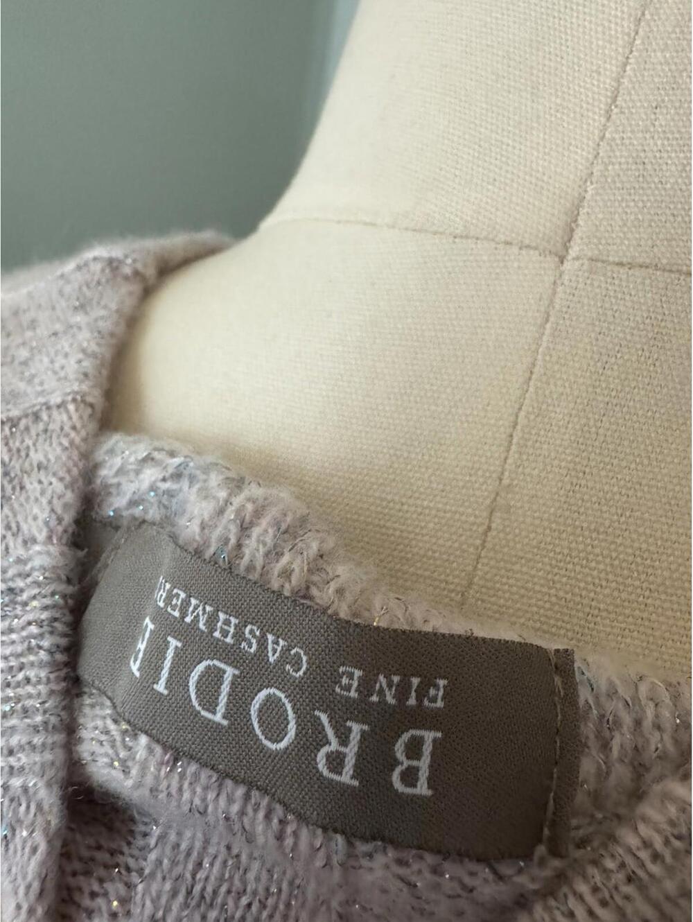 Brodie Light Pink Cashmere Sweater Sz M - Picture 8 of 10